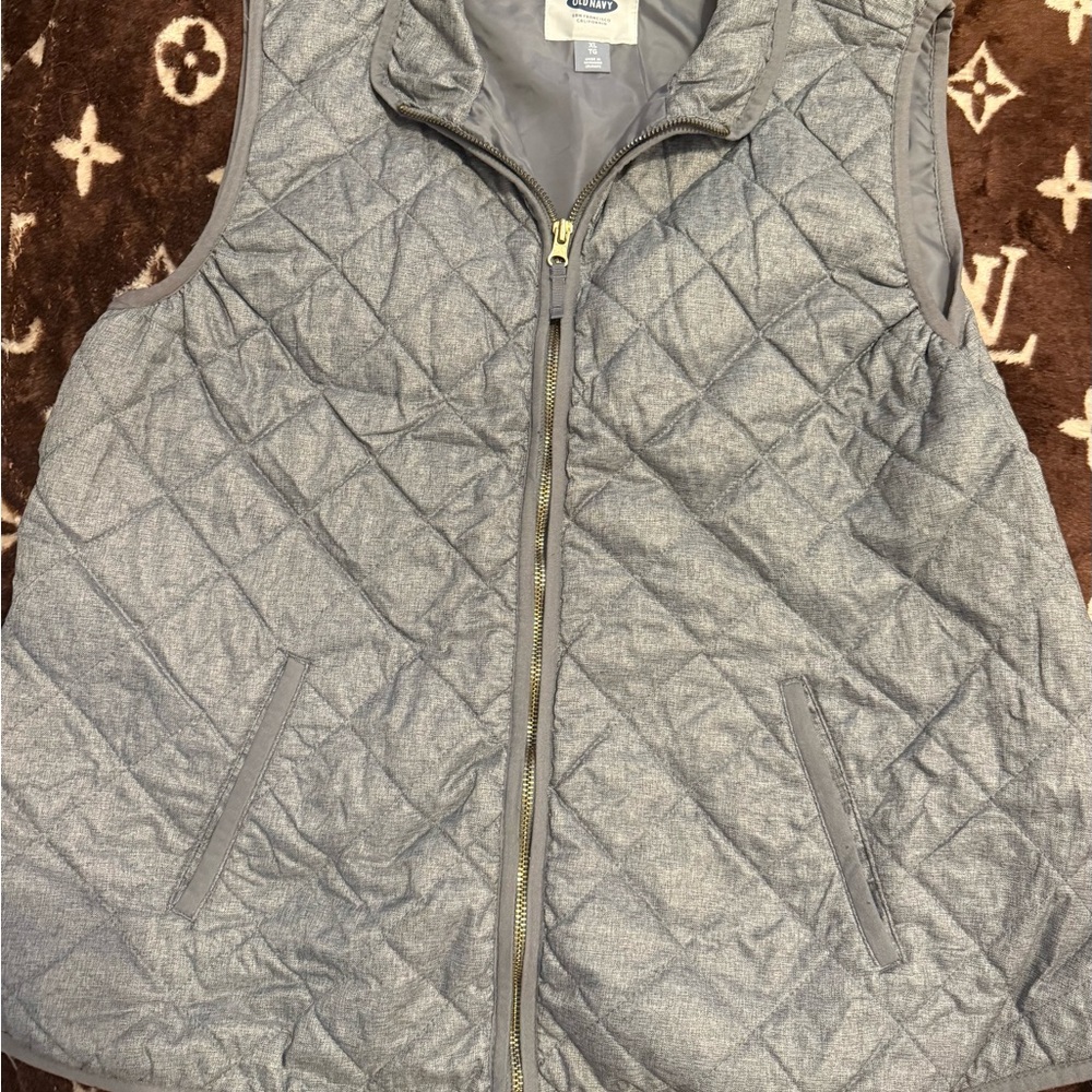 Gray Quilted vest